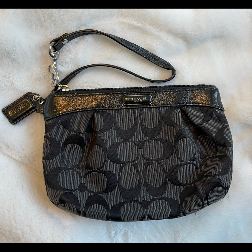 Coach Monogram Wristlet